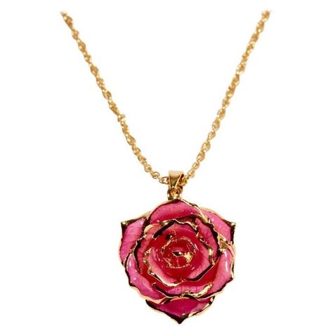 Rose Necklace Aesthetic, Things Reference, Gold Rose Necklace, Roses Jewelry, Pink Gold Necklace, Rose Pendant Necklace, Eternal Rose, Silver Rose Ring, Dragon Earrings