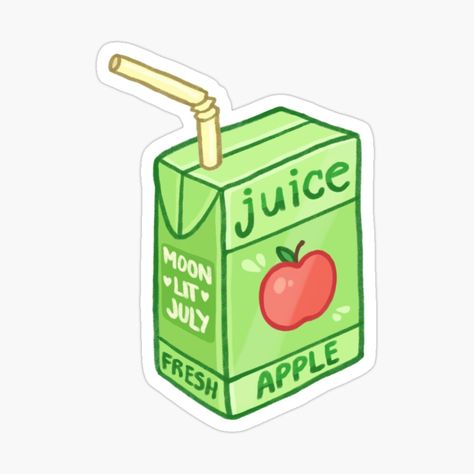 Aesthetic Orange Juice Box Sticker Juice Box Clipart, Juice Box Sticker, Juice Box Doodle, Apple Juice Drawing, Juice Doodle, Orange Juice Drawing, Food Stickers Aesthetic, Apple Juice Carton, Juice Box Drawing