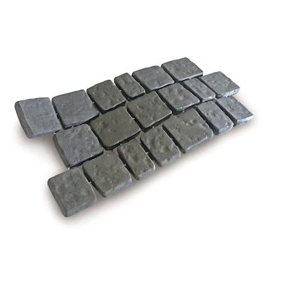 Cobblestone Pavers & Stepping Stones at Lowes.com Cobblestone Pavers, Paver Steps, Polymeric Sand, Patio Stone, Concrete Interiors, Irregular Patterns, Casas Coloniales, Concrete Pavers, Reinforced Concrete