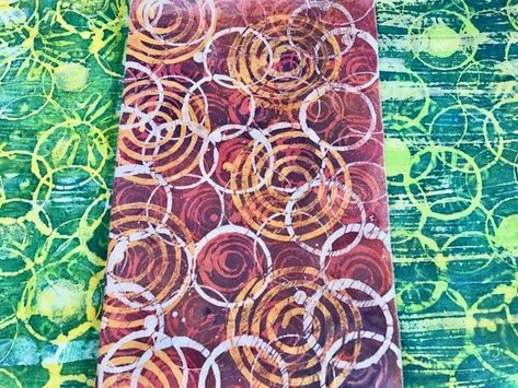 Soy Wax Batik and Fashion Spray - Lynda Heines Fabric Design Glue Batik, Batik Diy, Plum Paint, Scarf Inspiration, Surface Design Techniques, Wax Design, Batik Ideas, Tie Ideas, Marbling Techniques