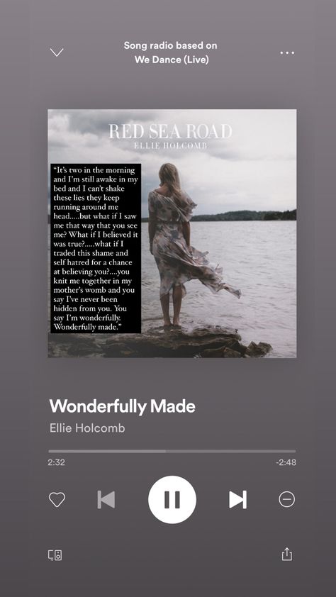 Ellie Holcomb, Wonderfully Made, Christian Artists, Keep Running, You Are Enough, Red Sea, You Are Beautiful, Food For Thought, My Way