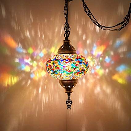 Diy Hanging Light Fixtures, Turkish Hanging Lamp, Ceiling Lantern, Hanging Light Lamp, Plug In Pendant Light, Moroccan Lighting, Lamp Hanging, Hanging Ceiling Lamps, Turkish Lamps