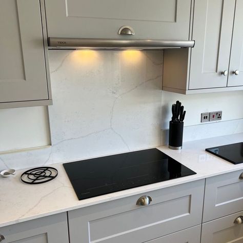 An amazing new kitchen & knock through completed.

CAD designs to aid the design process 
Project Managed builders, electrician, plumber, plasterers, kitchen fitters, quartz fabricators and LVT flooring specialist.
Stunning  waterfall edge quartz on the island
Custom designed units & doors t
20mm Avalanche quartz worktops with undermount sink, matching upstands & splashback

🌟🌟🌟🌟🌟 on TrustATrader

From amazing makeovers, to brand new kitchens, our team take care of it all.

01782 606565 Quartz Upstand And Tiles, Stone Splashback, Quartz Upstand, Quartz Splashback Kitchen, Quartz Worktop, Hob Splashback Ideas, Kitchen Splashback Ideas, Splashback Kitchen, Splash Back Ideas