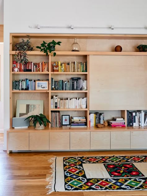 Emma Allen, Bookshelves In Living Room, Room Shelves, Living Room Shelves, Built In Bookcase, Built In Shelves, Living Room Storage, A Living Room, Lounge Room