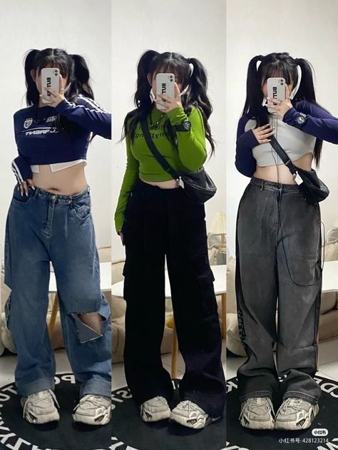 Y2k Outfits Big Size, Korean Amusement Park Outfit, Acubi Plus Size, Acubi Fashion Plus Size, Chubby Fashion Outfits Korean, Korean Plus Size Fashion, Chubby Outfit Ideas, Y2k Plus Size, Angelica Maria