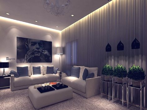 Living Room Lighting Ideas Low Ceiling, Living Room Lighting Design, Luxury Lighting Design, Modern Living Room Lighting, Interior Design Per La Casa, Cool Room, Decor Ikea, Design Salon, Ceiling Lights Living Room