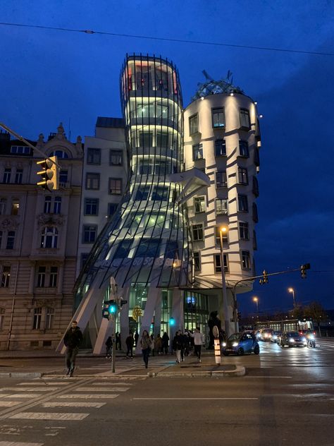 Dancing House Prague Dancing House Prague, Architectural Technology, Dancing House, Prague, Czech Republic, Times Square, Dancing, Arch, Technology