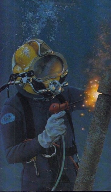 Deep Sea Diver Art, Underwater Welding, Diver Art, Underwater Welder, Commercial Diver, Navy Diver, Diver Down, Deep Sea Diver, Deep Sea Diving