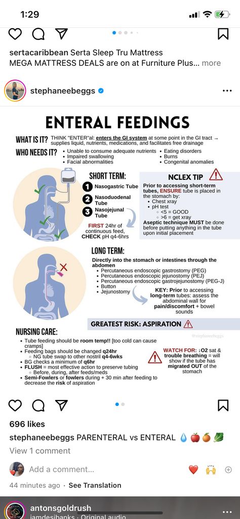 Med Surge, Gi System, Enteral Feeding, Nursing Essentials, Nursing School Survival, Gi Tract, School Survival, Nursing Notes, Critical Care