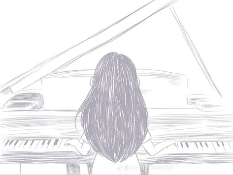 Final Duet Omori, Piano Reference, Banner Gif, Life Help, Playing Piano, Demon Hunter, Ap Art, Madoka Magica, Art Reference