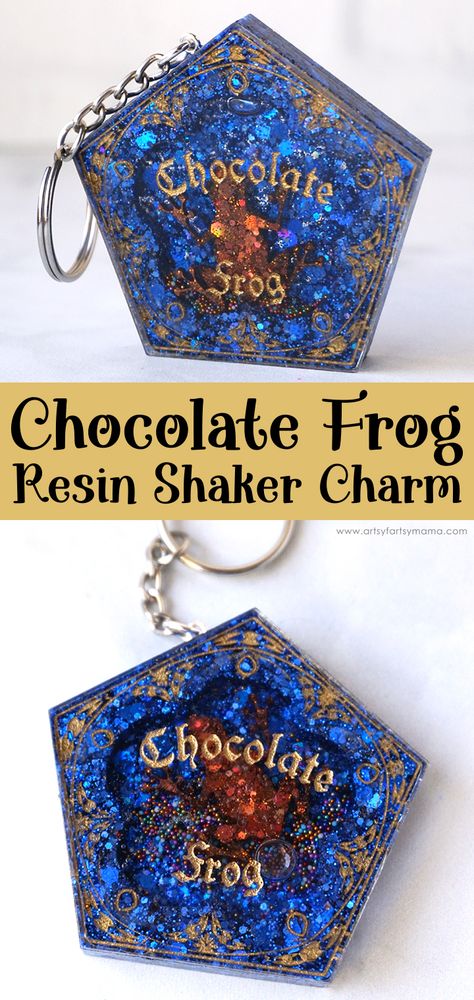 Harry Potter Resin Crafts, Resin Shaker Ideas, Shaker Bookmarks, Harry Potter Chocolate, Amazing Clear Cast Resin, Spooky Jewelry, Resin Shakers, Cricket Machine, Shaker Charm