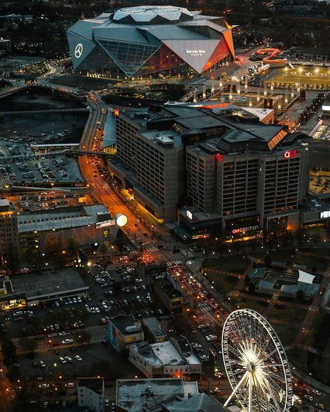 Happy #404Day, #ATL! 😝 #DiscoverATL | #� Mercedes Benz Stadium, Atlanta Georgia Downtown, Southern Aesthetic, Atlanta Downtown, Atlanta City, Atlanta Skyline, Travel Destinations Photography, Georgia Institute Of Technology, State Of Georgia