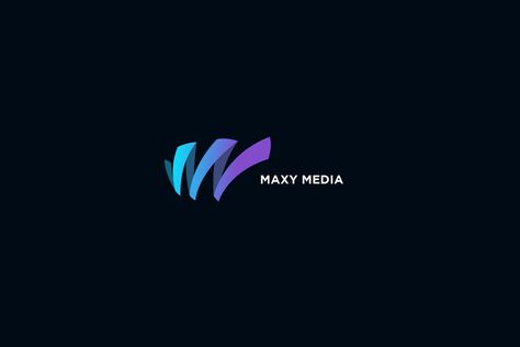 Maxy - Letter M or W Logo M Wave Logo, M W Logo, Wm Logo, M Letter Logo, Pen Logo, Yt Thumbnail, Letter M Logo, Mm Monogram, Waves Logo