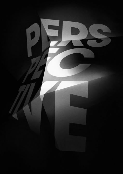 Perspective Inspiration Typographie, Design Club, Typography Images, Cool Typography, 3d Typography, Creative Typography, Typographic Poster, Type Posters, Typographic Design