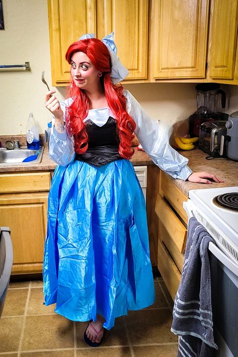 Click to view on Amazon Ariel Costume Diy, Ball Gown Costume, Ariel Halloween Costume, Ariel Costume, Gown Costume, Ariel Costumes, Ariel Cosplay, Womens Cosplay, Blue Clothing