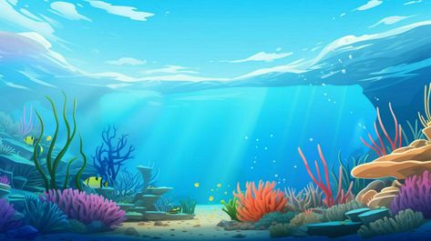 Ocean Backgrounds, Graphic Design Tutorials Learning, Youtube Banners, Cartoon Background, Logo Banners, Nature Backgrounds, Graphic Design Tutorials, Background Banner, A Cartoon