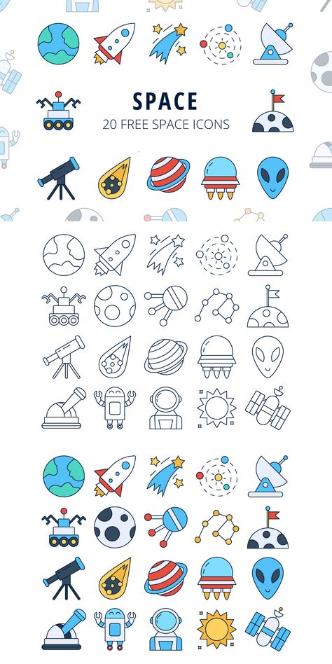 We publish Space Vector Free Icon Set Cute Vector Icons, Icon Tattoo, Space Doodles, Space Vector, Space Icons, Space Drawings, Free Icon Set, Icon Sets, Home Icon