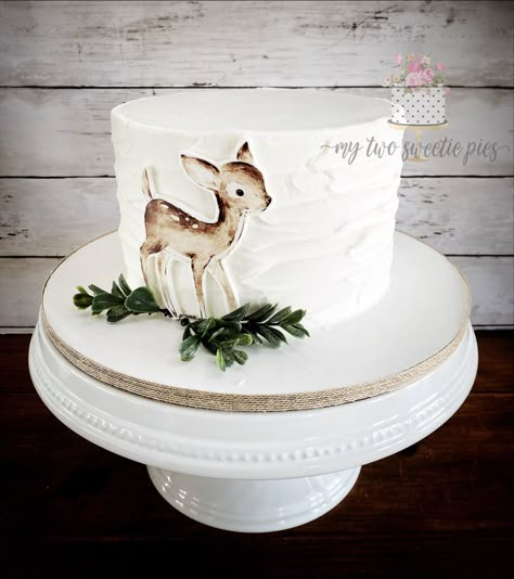 Deer Baby Shower Ideas, Hunting Baby Shower Cake, Deer Baby Shower Cake, Deer Birthday Cake, Deer Baby Shower Boy, Deer Baby Shower Girl, Winter Baby Shower Cake, Hunting Baby Shower Theme, Deer Cake