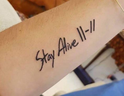 Tyler Joseph Tattoos, Alive Tattoo, 21 Pilots, Stay Alive, Tyler Joseph, Staying Alive, Pilots, Tattoo Quotes, Google Search