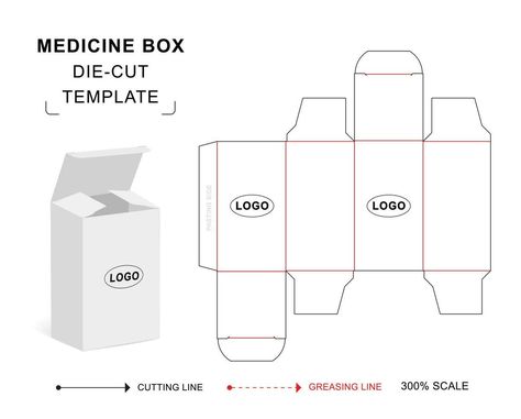 Medicine box die cut template Medicine Boxes, Box Template, Toy Boxes, Art Toy, Vector Art, Medicine, For Free, Clip Art