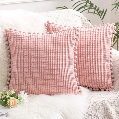 Desree Throw Pillow Cover Pink Throw Pillows, Rectangular Pillow Cover, Pink Pillows, Pink Nursery, Pink Room, Blue Throw Pillows, Soft Towels, Soft Pillows, Square Pattern