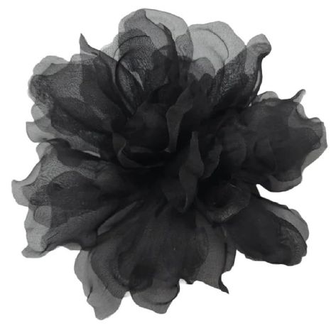 PRICES MAY VARY. Genuine M&S Schmalberg Flower Handmade in New York City 100% Silk Organza Material (this material is very soft and sheer) Perfect for weddings, proms, and special events. Brooch Pin Backing Easily attachs to a ribbon to become a flower choker M&S Schmalberg Black Silk Gardenia Flower Pin. This captivating accessory is meticulously handcrafted with real silk organza. Designed with utmost care and attention to detail, this elegant flower pin is an impeccable addition to any ensemb Hijab Design, Gardenia Flower, Pearl Embroidery, Fabric Flower Brooch, Fabric Brooch, Flower Handmade, Velvet Flowers, Brand Image, Black Flowers