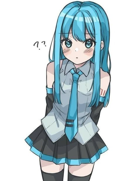 Miku Hatsune Chibi, Miku Hatsune Vocaloid, Vocaloid Characters, Cute Kawaii Drawings, Dessin Adorable, Anime Character Drawing, 영감을 주는 캐릭터, Kawaii Drawings, Anime Sketch