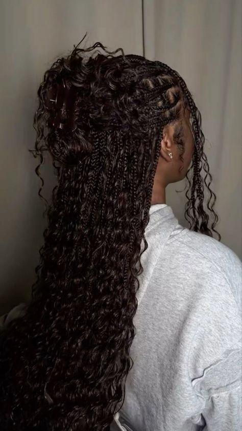 Bohemian Braided Hair, Romantic Waves, Boho Knotless, Hair Mistakes, Goddess Braids Hairstyles, Box Braids Hairstyles For Black Women, Cute Box Braids Hairstyles, Protective Hairstyles Braids, Pretty Braided Hairstyles