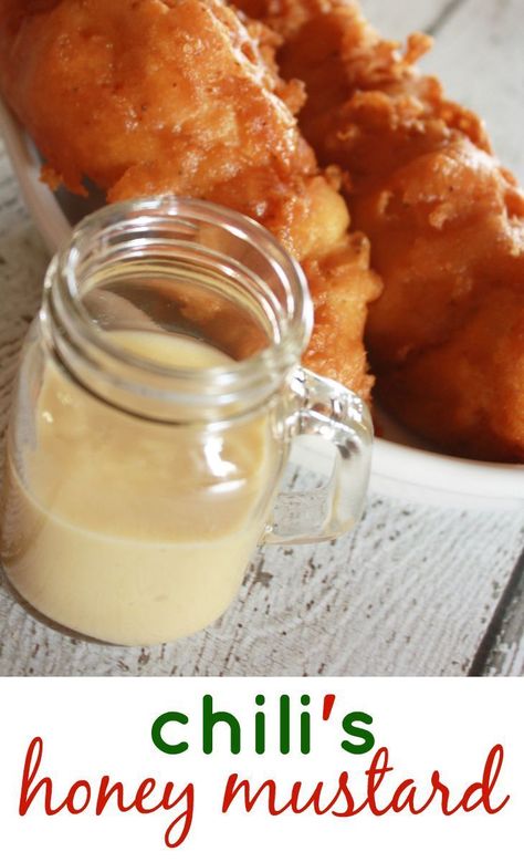 Chilis Chicken Crispers, Copycat Dinner, Dressing From Scratch, Chicken Crispers, Honey Mustard Recipes, Mustard Recipe, Homemade Condiments, Honey Mustard Dressing, Copykat Recipes