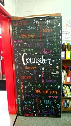 School Counselor Appreciation Week Door Decorations, Counselor Bulletin Boards Middle, Psychology Bulletin Board Ideas, Counselor Room Decor Ideas, School Counselors Office Decor, Counselor Week Ideas, Counselor Appreciation Week Ideas, Counselor Door Decorations, School Counselor Week