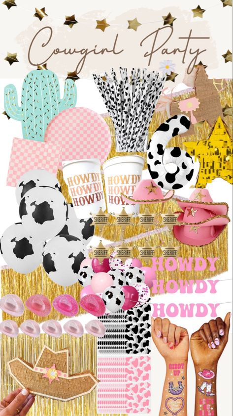 Super cute cowgirl party theme #barbie #barbiethings #barbieparty #barbietheme #barbiebirthday #birthdayparty #celebration #birthday #partylife #toddlerbirthday #coorporateeventplanner #birthdayparty #instaparty #partytime #partying #partytheme #partyidea #partydecor #partyideas #kidparty #kidpartytheme #summerparty #summer #summerideas #summeractivities #daisyparty #daisy #flowerpower #discoparty #danceparty #toddlerparty #cowgirl #coastalcowgirl #cowgirlparty Retro Cowgirl Birthday Party, Cowgirl Pool Party, Barbie Cowgirl Party, Cowgirl Birthday Party Theme, Preppy Cowgirl Birthday Party, Cowgirl Party Theme, Cowgirl Birthday Party Decorations, Cowgirl Birthday Party Ideas, Surfer Party