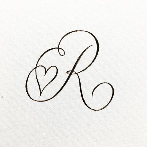 A Love-ly capital R. R for Regal, Royal, Rambunctious etc etc Tag a lovely friend whose name begins with R 👍 Written with a Tombow… | Instagram R In Cursive Fonts, Cute Capital Letters, R Drawing Letter, R Cursive Letter, R Fonts Design Letters, R With A Heart, R Letter Drawing, Cursive R Tattoo, R In Calligraphy