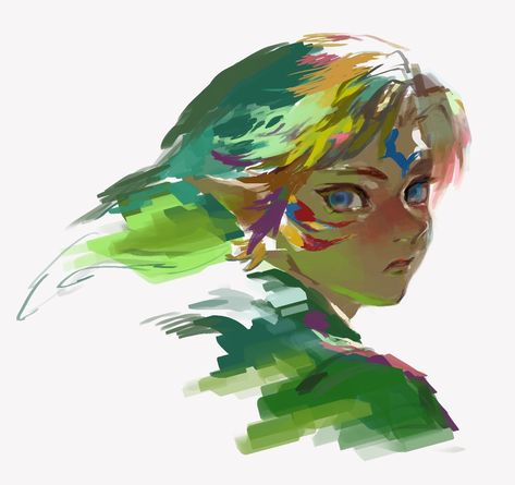 Majoras Mask Link Art, Majora’s Mask Art, Link Hair Down, Loz Majoras Mask, Fierce Deity Link Fanart, Majoras Mask Fanart, Zelda Fierce Deity, Link Fierce Deity, Majoras Mask Link