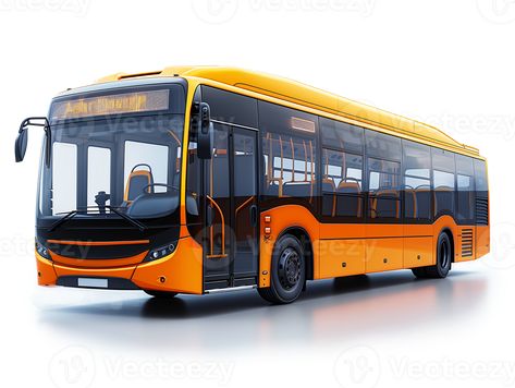 Modern bus isolated on transparent background. 3d render image with shado Bus Png, Bus Simulator Indonesia Livery Kerala, Render Image, Bus Simulator, Background 3d, Cityscape Photos, Logo Banners, Nature Backgrounds, 3d Render