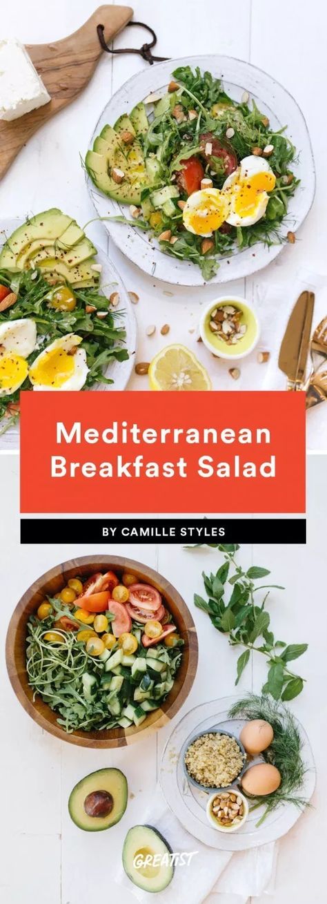 Mediterranean Breakfast Recipes, Egg And Grapefruit Diet, Mediterranean Diet Breakfast, Mediterranean Foods, Mediterranean Breakfast, Med Diet, Egg Diet Plan, Mediterranean Diet Plan, Overnight Oat