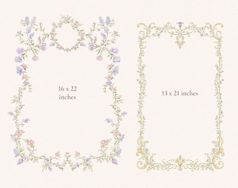 Valley Dreams, Wildflower Wedding Invitation Clipart, Floral Frames, Watercolor Crest, Wreath, Bouquets, Butterflies, Botanical Clip Art Set - Etsy Watercolor Crest, Valentine Invitations, Menu Card Design, Wildflower Wedding Invitations, Invitation Clipart, Floral Frames, Wedding Crest, Glamour Nails, Nails Colors