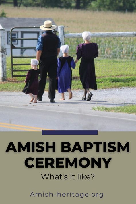 Amish family walking Amish Living, Adult Baptism, Pouring Water, Getting Baptized, Amish Recipes, Church Service, Catholic Church, The Church, Human Rights