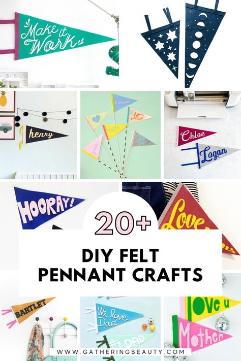 Pennant Banner Ideas, Pennant Flag Template, Diy Felt Birthday Banner, Diy Felt Pennant Flag, Felt Pennant Diy, Diy Felt Pennant, Diy Pennant Flags, Pennants Diy, Softball Banquet