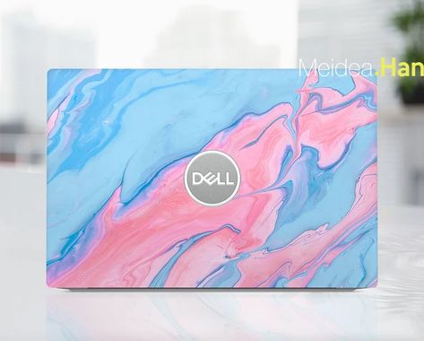 MEIDEAHAN - Etsy Hong Kong Dell Laptop Skin, Laptop Design, Dell Xps 13, Dell Laptop, Hp Laptop Skin, Marble Painting, Dell Laptops, Vinyl Gifts, Dell Xps