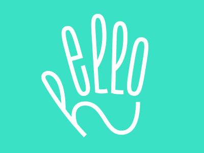 Hello by Hi I'm BYCA | Dribbble | Dribbble Healthcare Inspiration, Kindergarten Logo, Charity Logos, Hello Design, Special Friendship Quotes, Fotografi Digital, Hand Logo, Abstract Logo, Logo Mockup