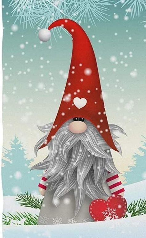 Winter Elves, Gnome Wallpaper, Xmas Drawing, Christmas Traditional, Holiday Painting, Cartoon Christmas, Guest Towel, Fingertip Towels, Gnomes Crafts