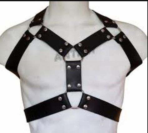 Arm Harness, Gay Costume, Leather Handcuffs, Chest Harness, Goth Fashion Punk, Leather Rivets, Lingerie For Men, Body Harness, Leather Harness