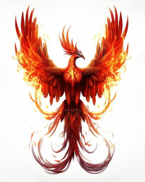 Phoenix fire creativity cartoon.  | premium image by rawpixel.com / Hoshi Phoenix Picture, Fire Wings, Alas Tattoo, Phoenix Fire, Phoenix Images, Phoenix Tattoos, Angel With Wings, Bird Flying, Thai Tattoo