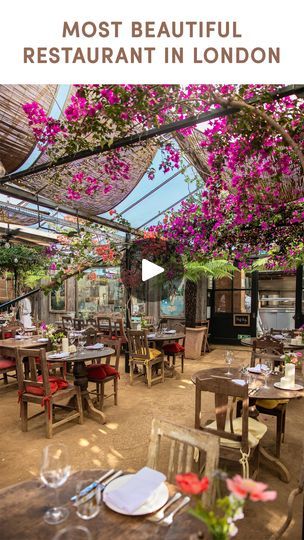 14K views · 2.4K reactions | 📍Petersham Nurseries Restaurant in London ⬇️⁣
⁣
Arriving at Petersham Nurseries is like stepping into a secret garden straight out of a fairytale. This has got to be one of the most beautiful restaurants in London where you can dine in a greenhouse beneath a canopy of fragrant flowers, surrounded by candle light - it doesn’t get any more romantic than this!⁣
⁣
For dinner you can taste your way through a selection of organic farm-to-table dishes adorned with edible flowers. Notably, this menu which was awarded a Michelin Green Star, for their commitment to sustainability.⁣
⁣
This restaurant is on the pricier side, however well worth it for a special occasion. What I love is that the menu is carefully curated - changing frequently to feature the best quality sea Most Beautiful Restaurants, Beautiful Restaurants, Petersham Nurseries, Restaurant In London, Restaurants In London, A Secret Garden, Green Star, Organic Farm, Dine In