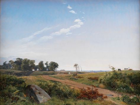 Zealand Landscape. by Johan Thomas Lundbye, 1842, Statens Museum for Kunst. #lundbye #danish #paintings #art #StatensMuseumforKunst #denmark #landscape #zealand Danish Paintings, Denmark Landscape, Paintings Art, March 8, Denmark, Paintings, On Instagram, Quick Saves, Instagram