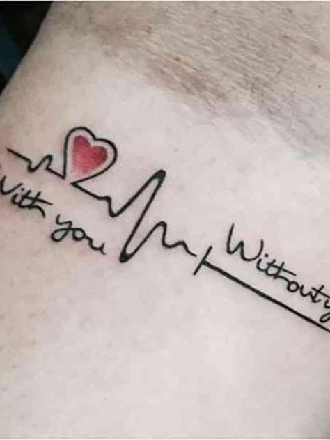 #tattoodesignforwomen #tattoodesigns #tattooimages #simpletattoos #wristtattooideas #backtattoogirl  #tattoodesignsforgirls #simpletattoodesigns #simpletattoodesignsforhand #easytattoodesignsforhands Tatuaje Ekg, Artists Tattoos, Ekg Tattoo, Heartbeat Tattoo Design, Love Quote Tattoos, Motivational Tattoos, Inspiring Quote Tattoos, Tattoo Quotes For Men, Tatuagem Masculina Pequena