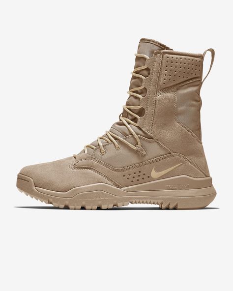 Nike SFB Field 2 8" Tactical Boot. Nike.com Mens Tactical Boots, Nike Sfb Boots Outfit, Nike Military Boots, Nike Combat Boots, Nike Tactical Boots, Nike Sfb Boots, Nike Boots Mens, Nike Sfb, Military Combat Boots