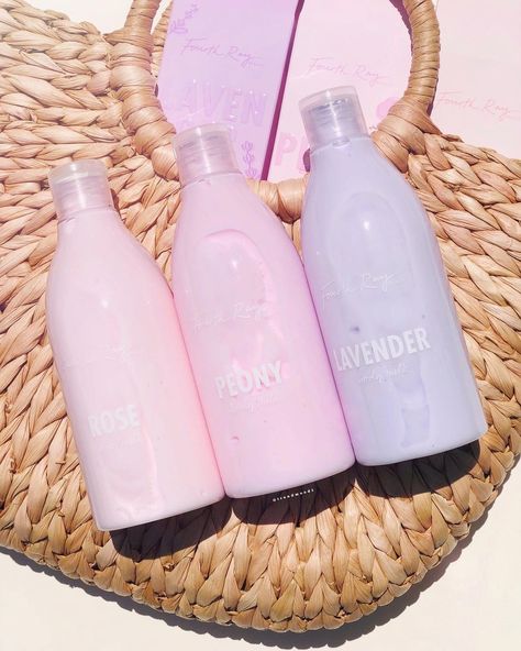 Body Milk Aesthetic, Fourth Ray, Fourth Ray Beauty, Skin Walker, Peony Root, Beautiful Skin Care, Bottle Design Packaging, Lavender Extract, Skin Care Packaging