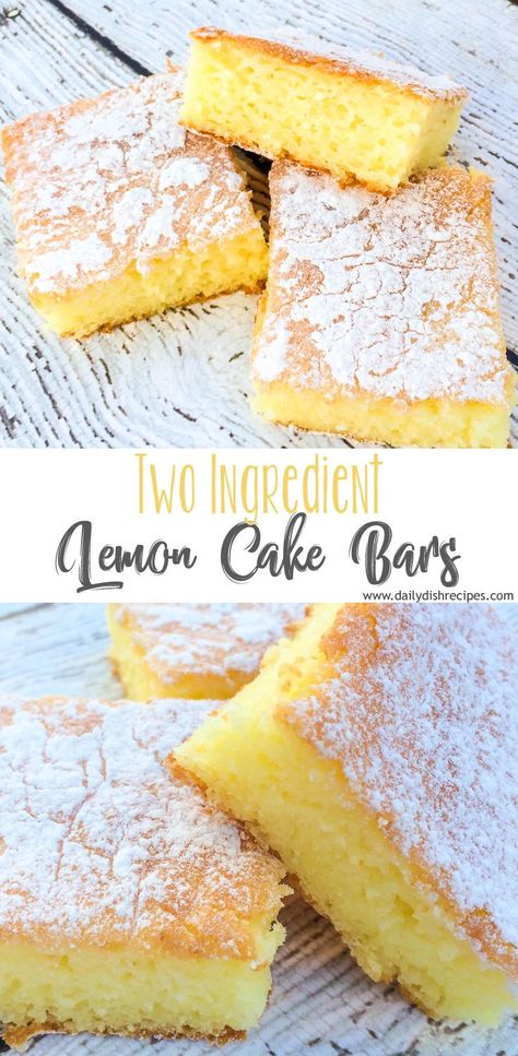 Two Ingredient Lemon Bars are so easy, wonderfully sweet with just the right amount of tart. Moist and soft, angel food texture. Delicious! Angel Lemon Bars, Lemon Bars Angel Food Cake, Angel Food Cake Lemon Bars, Lemon Angel Cake Bars, Lemon Bars With Angel Food Cake, Angel Food Lemon Bars, 2 Ingredient Lemon Cake Bars, 3 Ingredient Weight Watchers Lemon Cake, Two Ingredient Lemon Bars Recipe