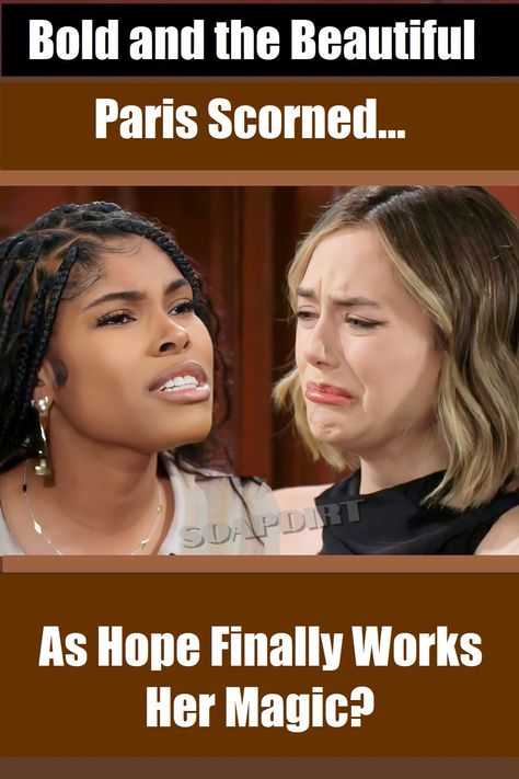 Bold and the Beautiful has Hope Logan warned by Paris Buckingham, but once the initial sting of that confrontation wears off, it looks like claws emerge on the CBS soap.

Despite facing the fate of losing Thomas Forrester for good, Hope still won’t say the words that might make him hers again. She pleaded with him not to marry Paris Buckingham, but Hope Logan still won’t agree to become his wife. And it’s looking more like if she finally does, it might be too late. Hope Logan, Beautiful Paris, Chicken Fried, Background Music, Bold And The Beautiful, Bold And Beautiful, Prince William, Be Bold, Fried Rice